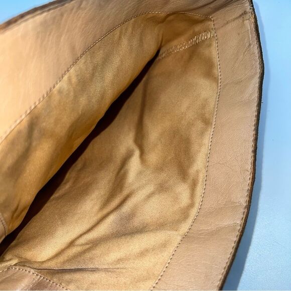 Franco Sarto Elnora Brown Suede Over the Knee Block Heeled Boots w/Tassel - Picture 12 of 13